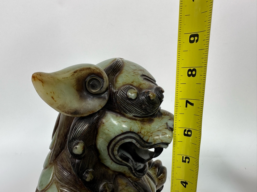 Vintage Jade Chinese deals Foo Dog Carving