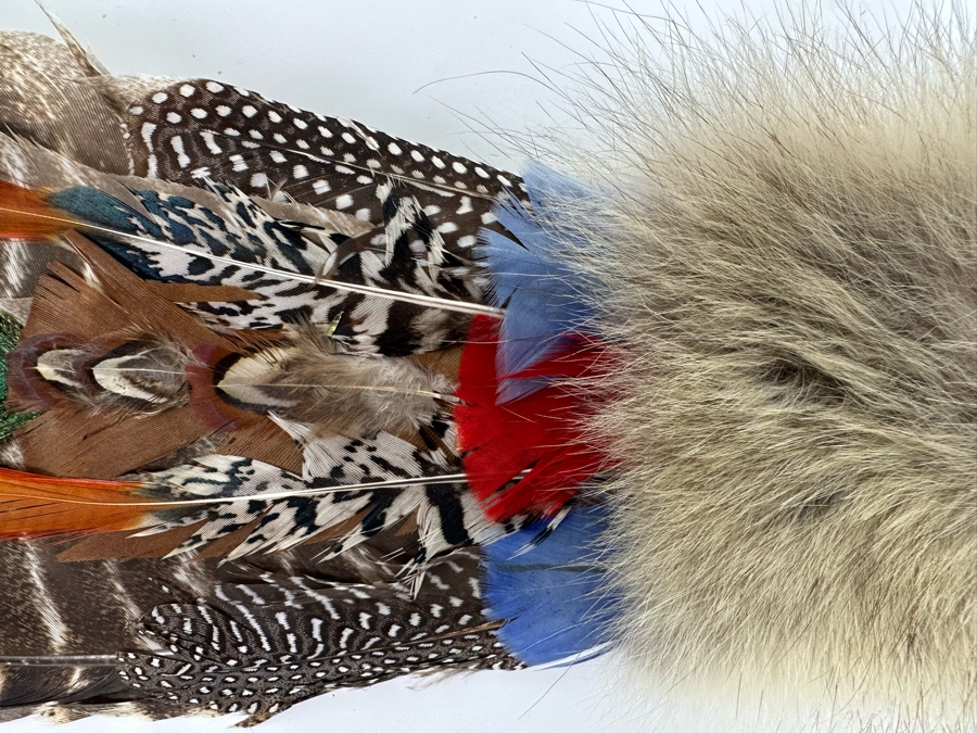 Handmade Native American Spirit Ceremonial And Prayer Fan 17 X 7 [Photo 5]