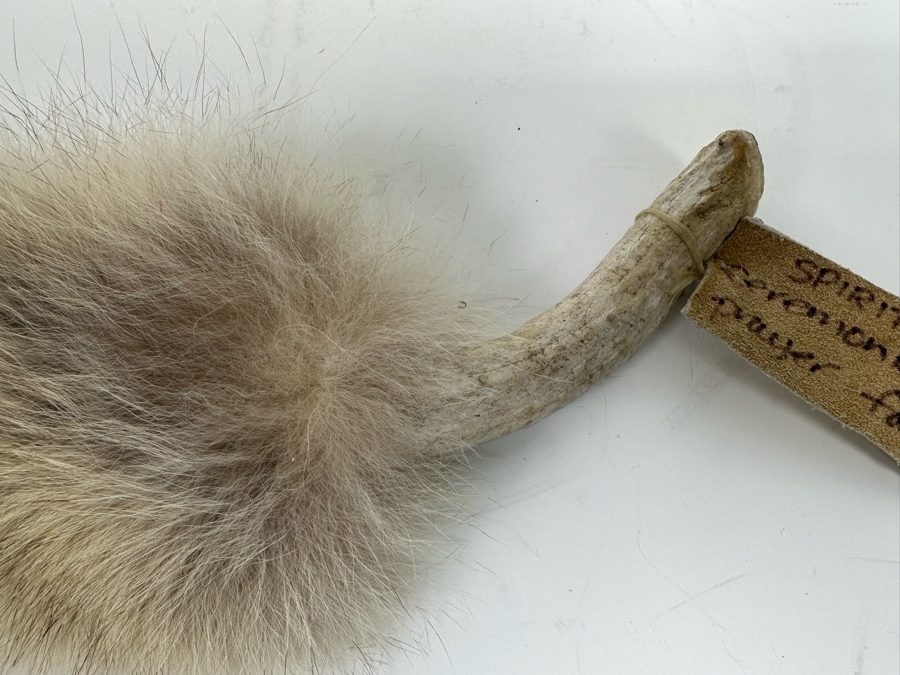 Handmade Native American Spirit Ceremonial And Prayer Fan 17 X 7 [Photo 6]