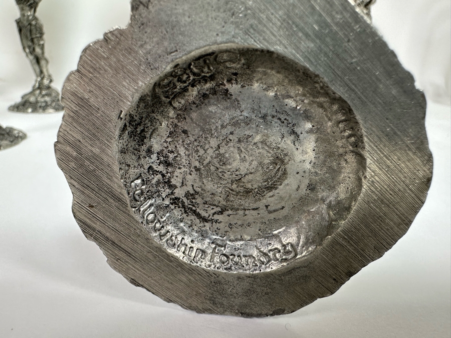 Eight Vintage 1985 Fellowship Foundry Kevin O'Hare Footed Pewter Viking Glasses Goblets Chalices 9.5H [Photo 11]