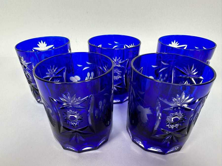 Five Nachtmann Fine Bavarian Cut Crystal Glasses 3.5H [Photo 5]