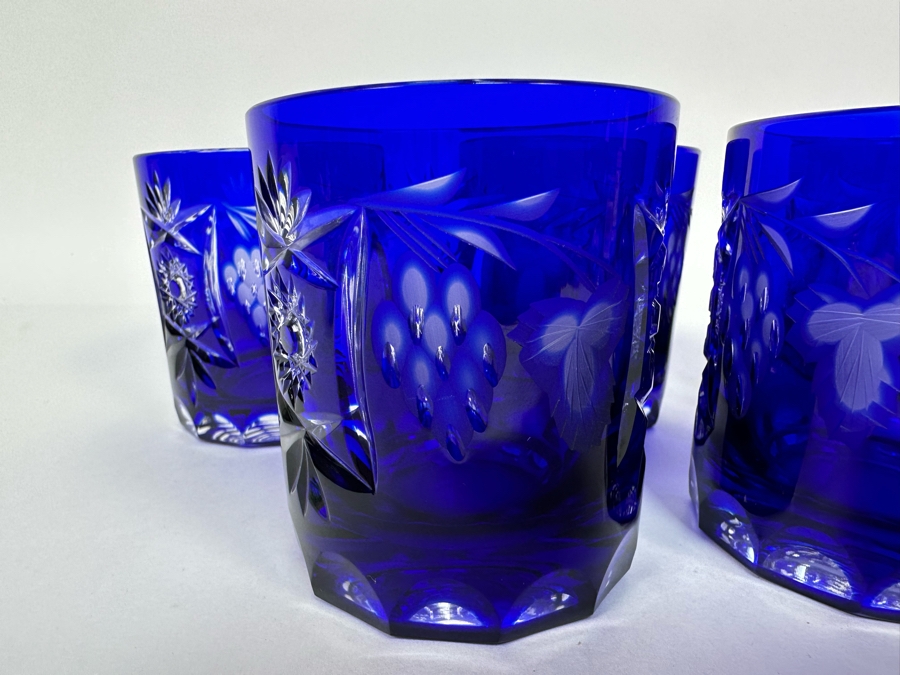 Five Nachtmann Fine Bavarian Cut Crystal Glasses 3.5H [Photo 6]