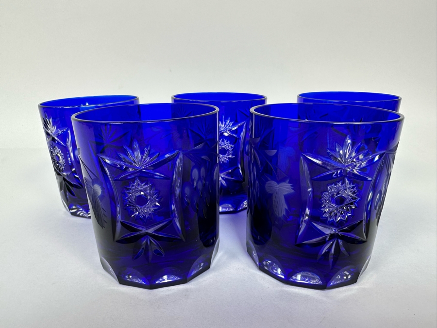 Five Nachtmann Fine Bavarian Cut Crystal Glasses 3.5H [Photo 3]