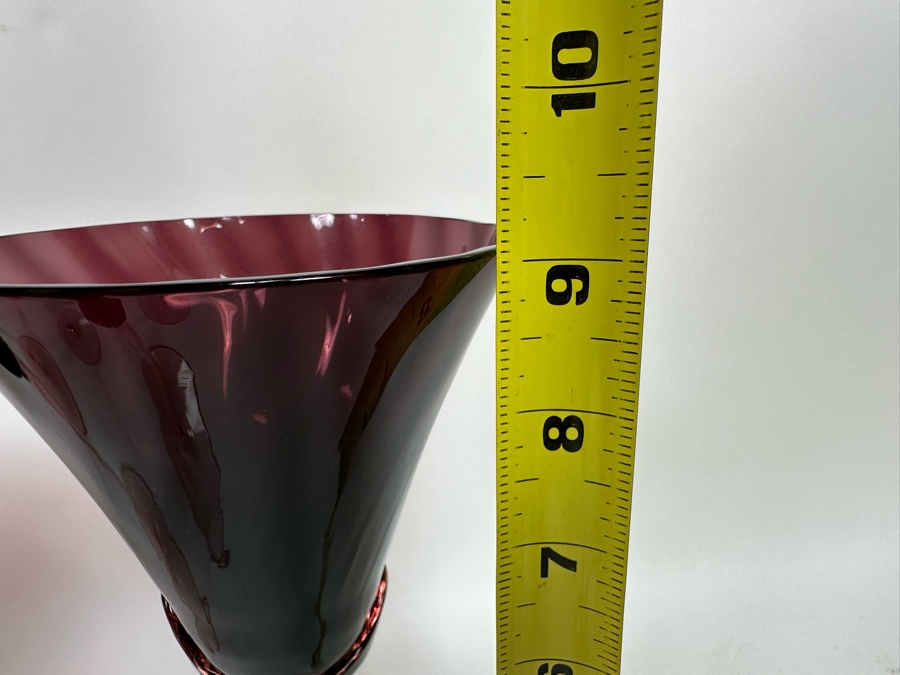 Ten Mikasa Blossom Plum Fluted Stemware Glasses 9H [Photo 9]