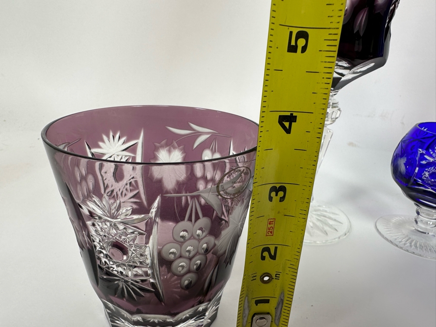 Cut Crystal Decanter 13.5H And Cut Crystal Stemware Glasses [Photo 14]