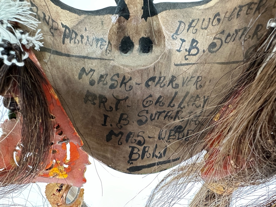 Vintage Handmade Mask From Bali Indonesia  [Photo 12]