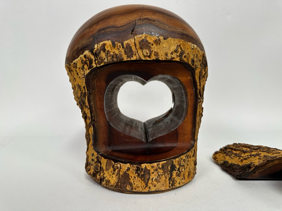 Raymond Pelton Vintage 1984 Signed Handmade Art Limb Stash Box From Hawaii 7.5W X 9.5H [Photo 9]