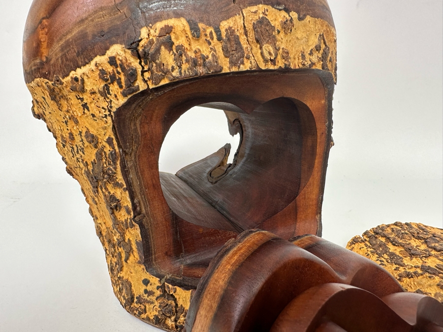 Raymond Pelton Vintage 1984 Signed Handmade Art Limb Stash Box From Hawaii 7.5W X 9.5H [Photo 8]