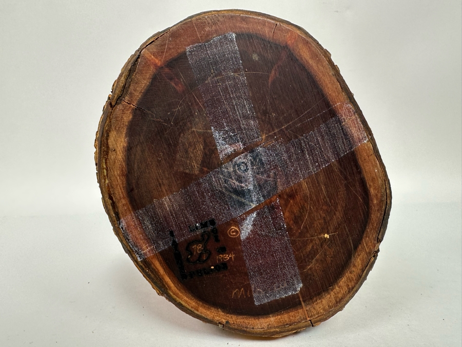 Raymond Pelton Vintage 1984 Signed Handmade Art Limb Stash Box From Hawaii 7.5W X 9.5H [Photo 13]