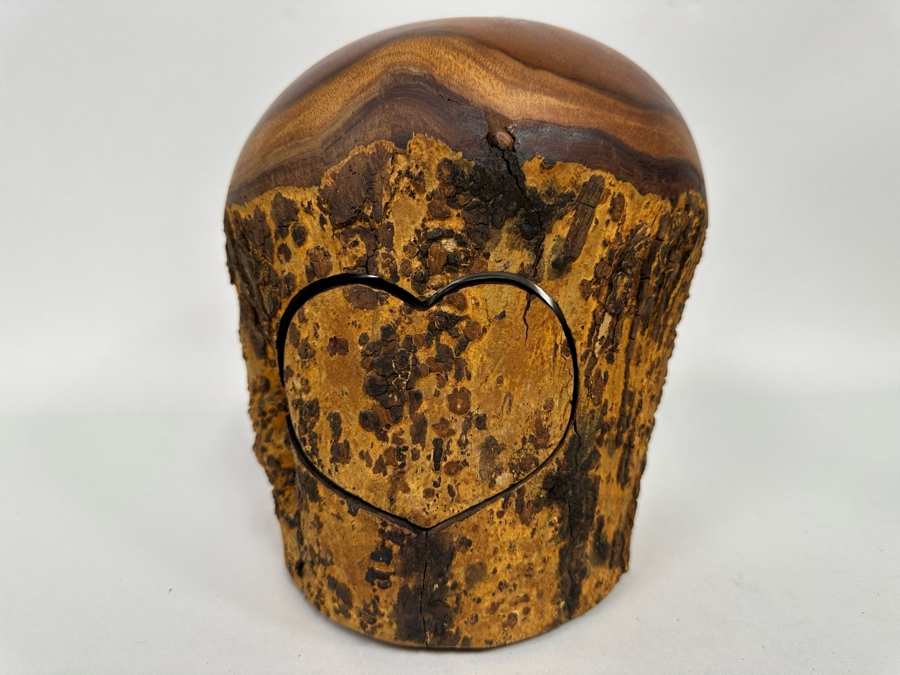 Raymond Pelton Vintage 1984 Signed Handmade Art Limb Stash Box From Hawaii 7.5W X 9.5H [Photo 11]