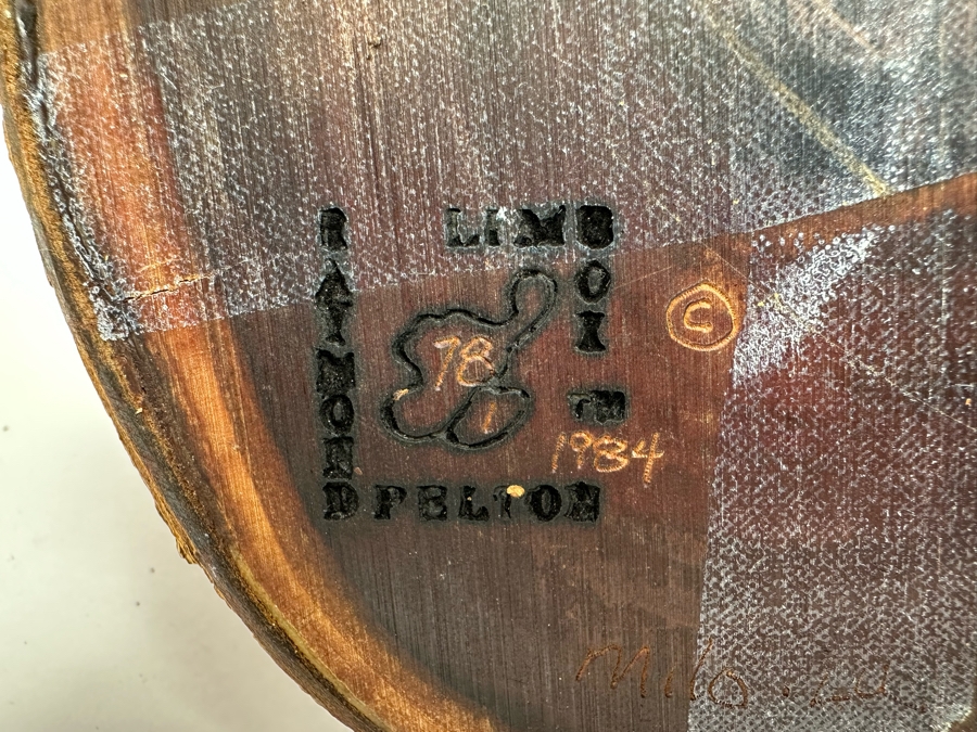 Raymond Pelton Vintage 1984 Signed Handmade Art Limb Stash Box From Hawaii 7.5W X 9.5H [Photo 16]