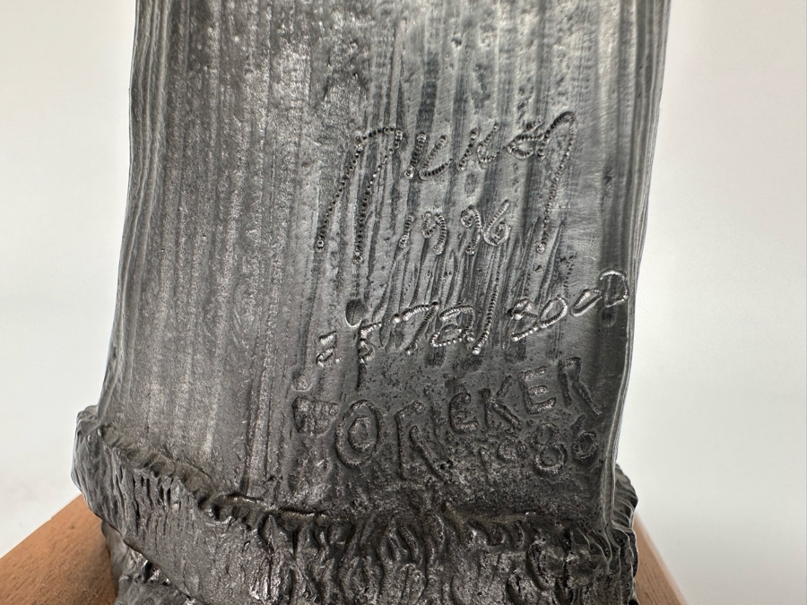 Michael Ricker Limited Edition Pewter Sculpture Father Christmas Santa Figurine Signed Ricker 1996 Numbered 9.5H [Photo 8]