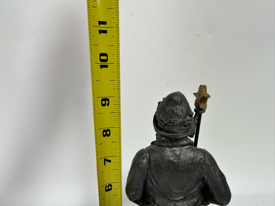 Michael Ricker Limited Edition Pewter Sculpture Father Christmas Santa Figurine Signed Ricker 1996 Numbered 9.5H [Photo 9]