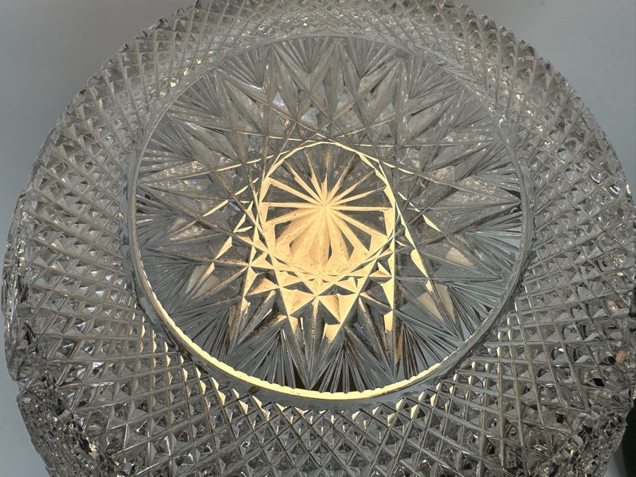 Cut Czech Glass Table Lamp 12W X 24H [Photo 8]