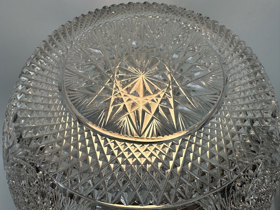 Cut Czech Glass Table Lamp 12W X 24H [Photo 15]