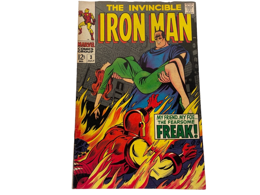 Vintage Marvel Comics The Invincible Iron Man #3 Comic Book [Photo 1]