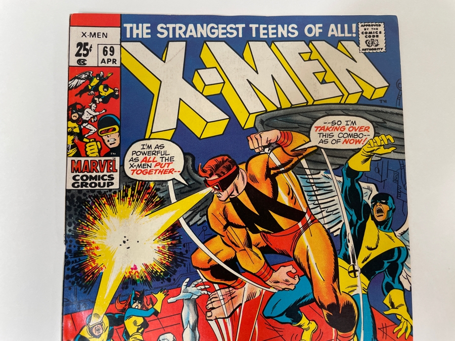 Vintage Marvel Comics The Uncanny X-Men #69 Comic Book [Photo 2]