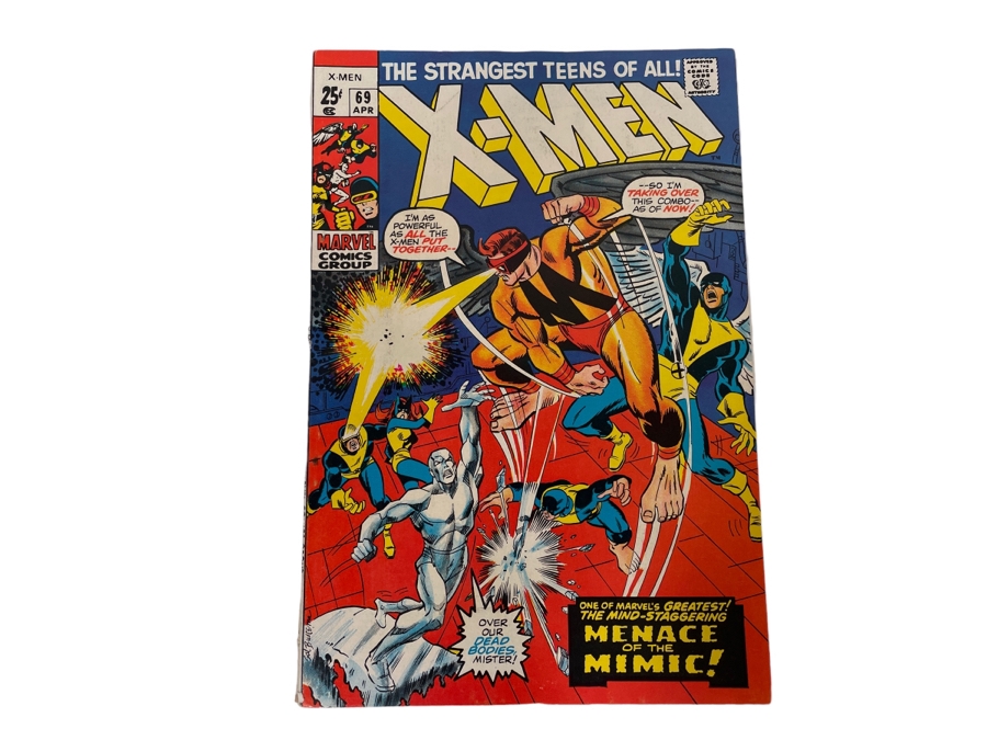 Vintage Marvel Comics The Uncanny X-Men #69 Comic Book [Photo 1]