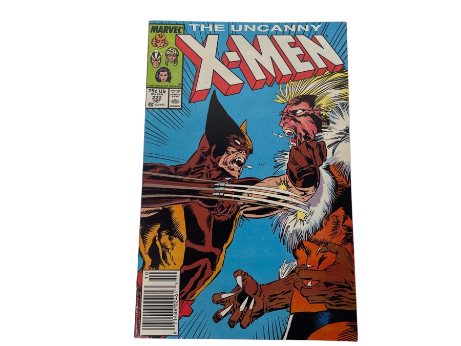 Vintage Marvel Comics The Uncanny X-Men #222 Comic Book [Photo 1]