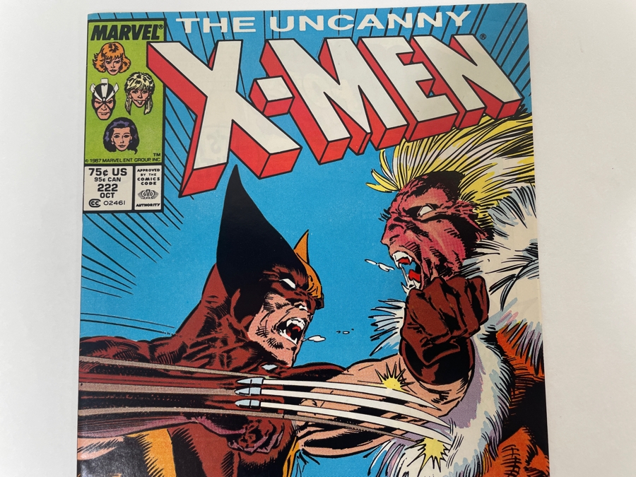 Vintage Marvel Comics The Uncanny X-Men #222 Comic Book [Photo 2]