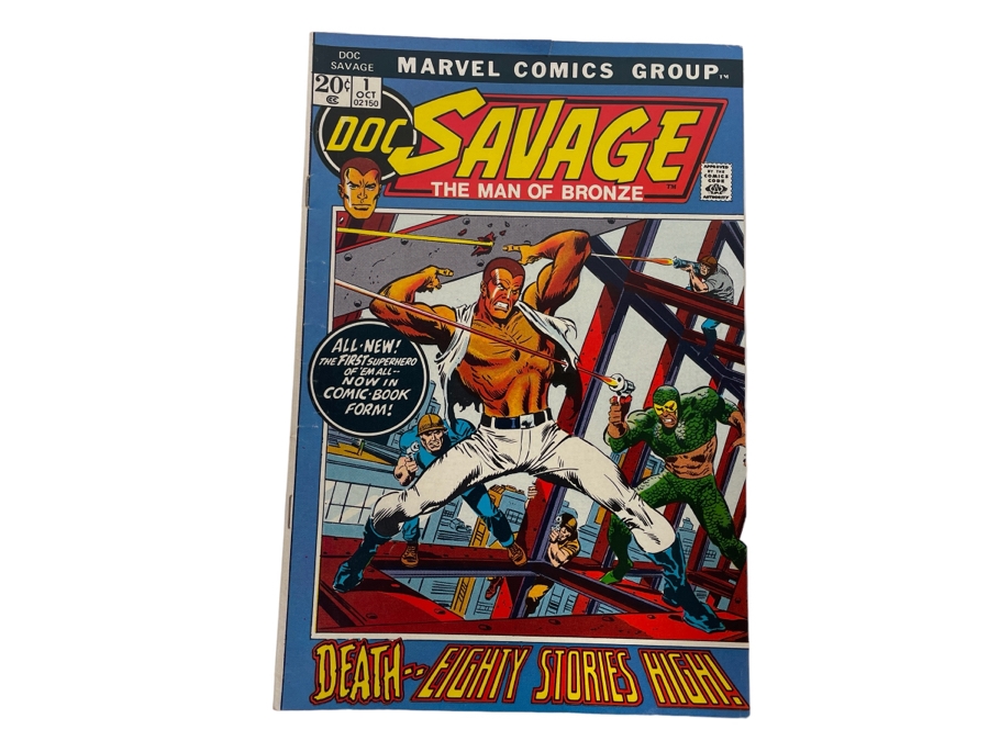 Vintage Marvel Comics Marvel Doc Savage The Man Of Bronze #1 Comic Book