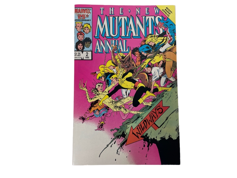 Vintage Marvel Comics The New Mutants Annual #2 Comic Book [Photo 1]
