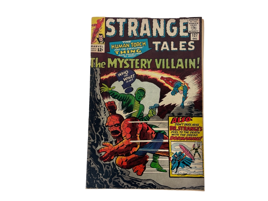 Vintage Marvel Comics Marvel Strange Tales The Mystery Villain! #127 Comic Book