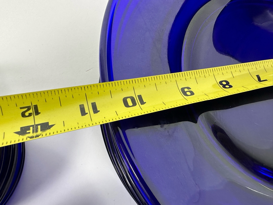Collection Of Blue Glass Plates & Bowls [Photo 11]