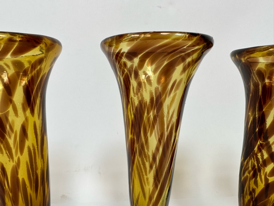 Four Handblown Stemware Glasses 9H [Photo 5]
