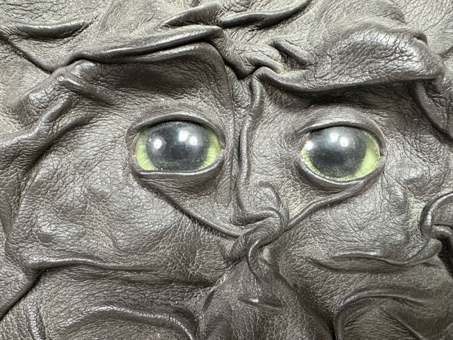 Pair Of Handmade Grichels Leather Face Pillows 26 X 24 / 24 X 21 Retails At $375 Each [Photo 8]