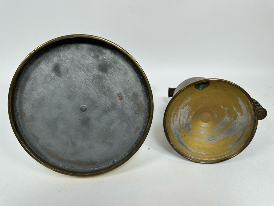 Pair Of Vintage Brass Torches 10H And 13H [Photo 6]