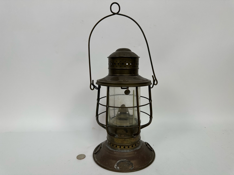 Vintage Perko Brass Lantern 6W X 16H [Photo 2]