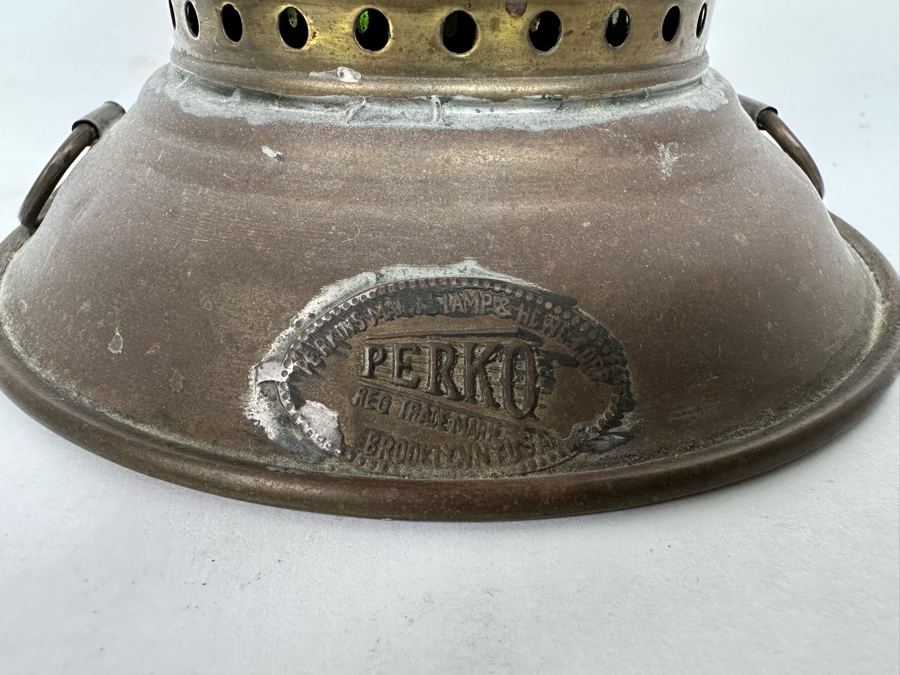 Vintage Perko Brass Lantern 6W X 16H [Photo 4]