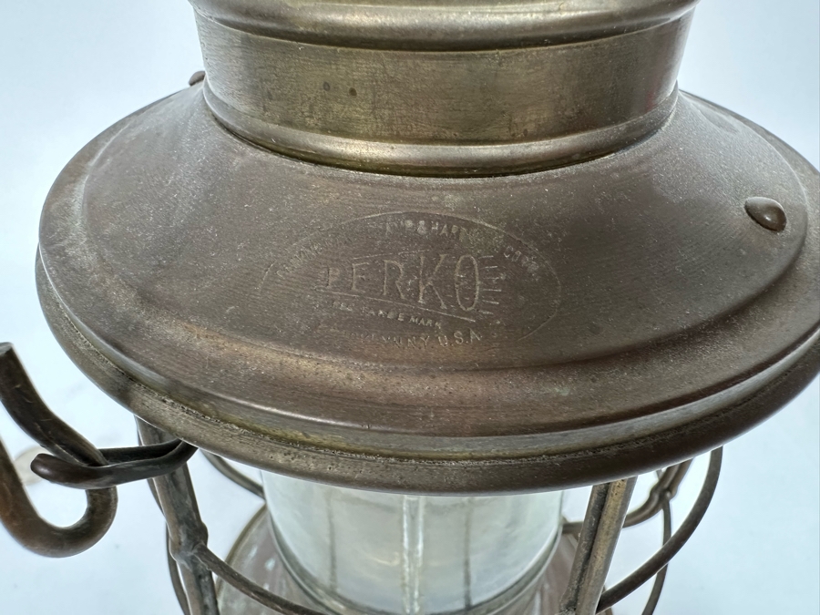 Vintage Perko Brass Lantern 6W X 16H [Photo 10]