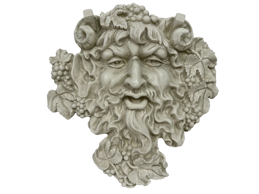 Bacchus Relief Resin Wall Sculpture By Toscana Design 18W X 4D X 18.5H [Photo 1]