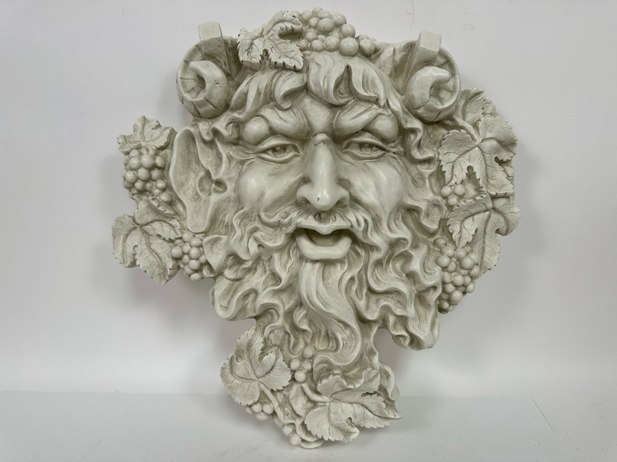 Bacchus Relief Resin Wall Sculpture By Toscana Design 18W X 4D X 18.5H [Photo 2]