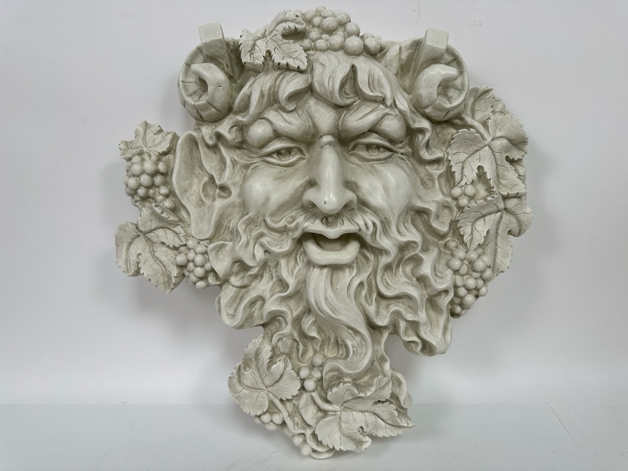 Bacchus Relief Resin Wall Sculpture By Toscana Design 18W X 4D X 18.5H [Photo 3]