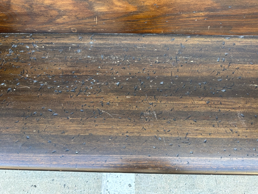 Vintage Wooden Church Pew Bench 59W X 24D X 38H [Photo 9]