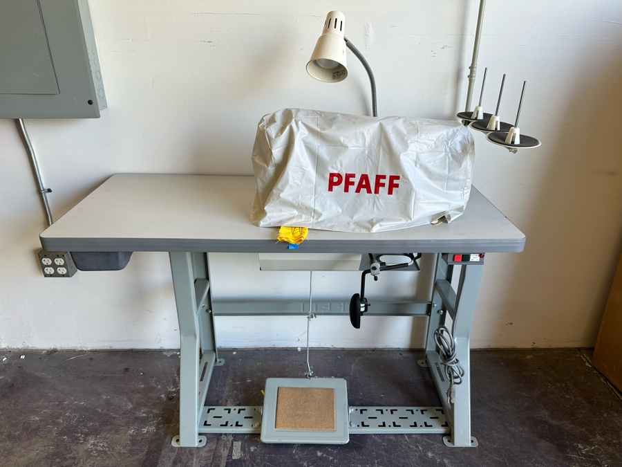 PFAFF Industrial 1245 Single Needle Sewing Machine Complete Used Once 48W X 20D X 61H Retails $3,400 [Photo 3]