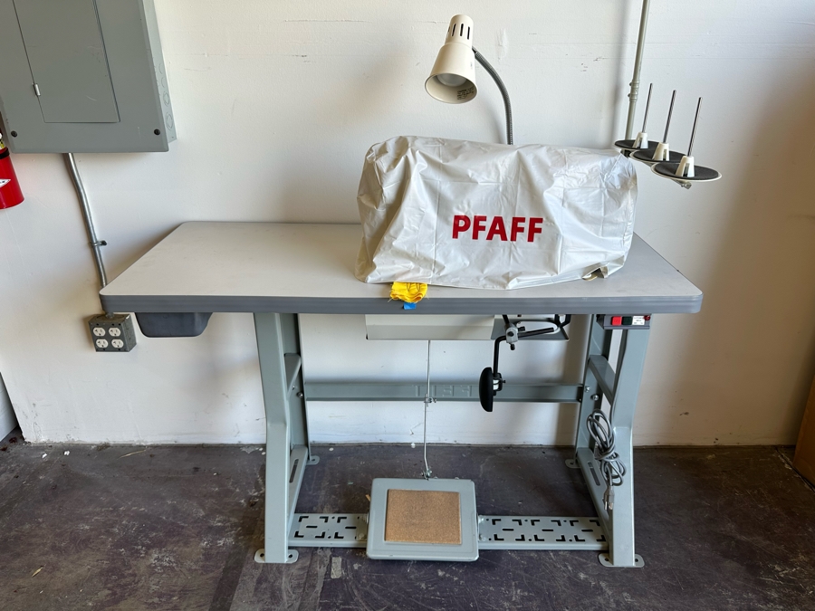 PFAFF Industrial 1245 Single Needle Sewing Machine Complete Used Once 48W X 20D X 61H Retails $3,400 [Photo 2]