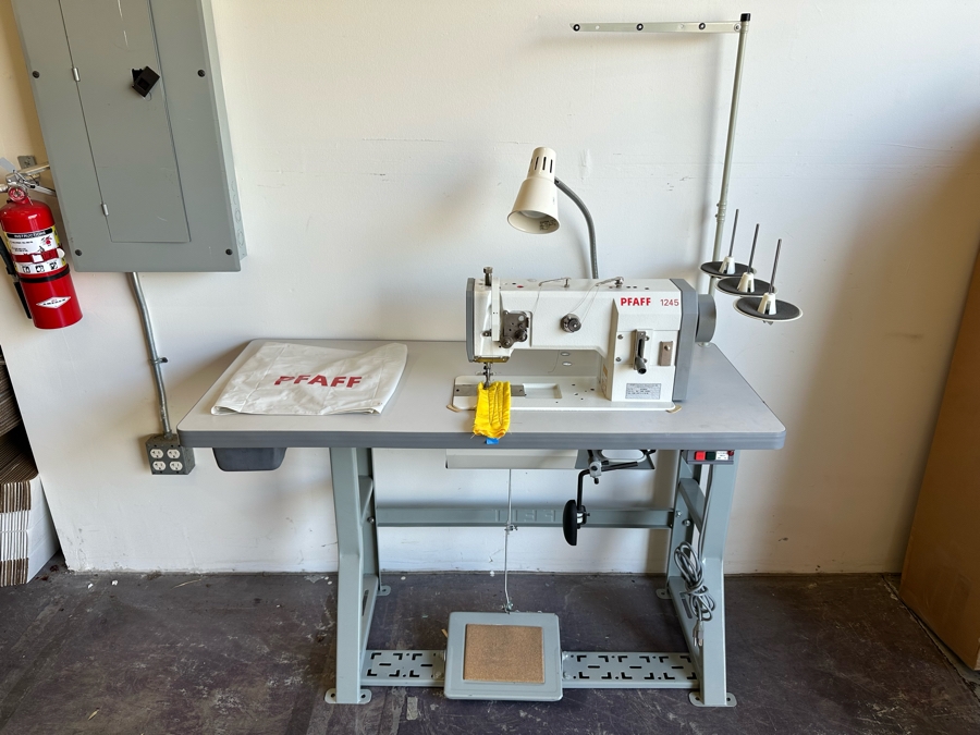 PFAFF Industrial 1245 Single Needle Sewing Machine Complete Used Once 48W X 20D X 61H Retails $3,400 [Photo 4]