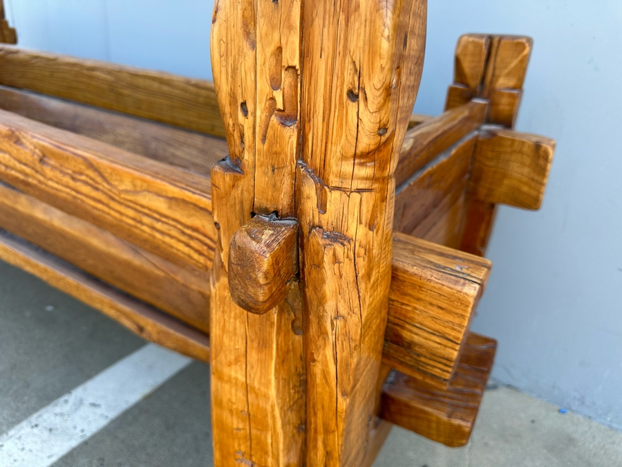 Antique Wooden Horse Manger Trough 71W X 30D X 34H [Photo 9]