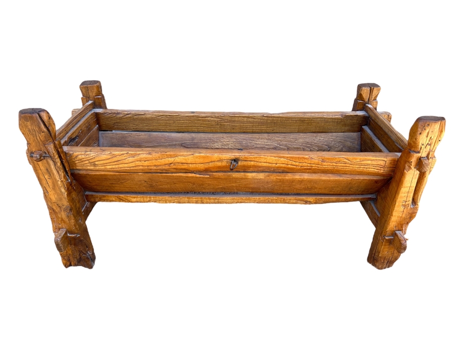 Antique Wooden Horse Manger Trough 71W X 30D X 34H [Photo 2]