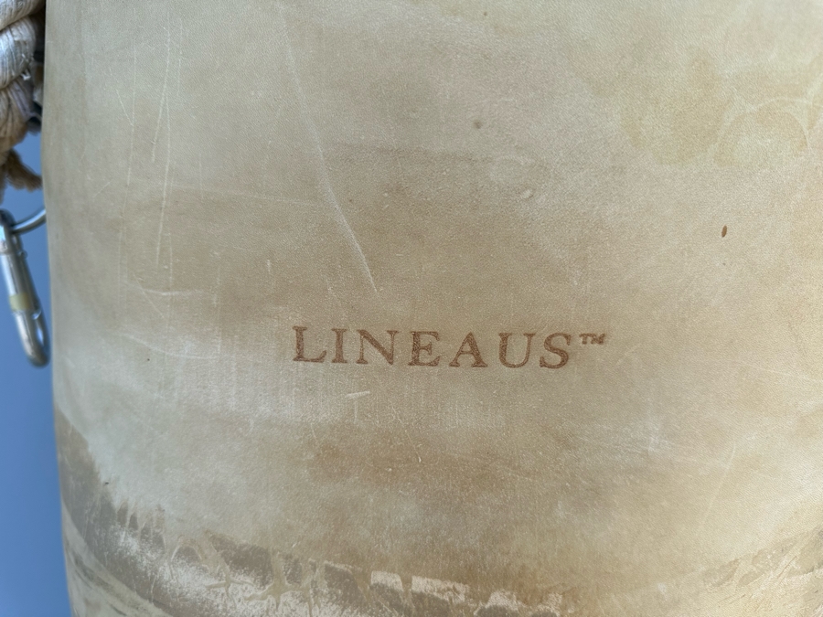 Lineaus Leather Medicine Bag Heavy Punching Bag Double Locked-Stitched 150lbs 57L With Lineaus Leather Boxing Gloves By Lineaus Athletic Company - See Details - Retails $7,900 [Photo 4]