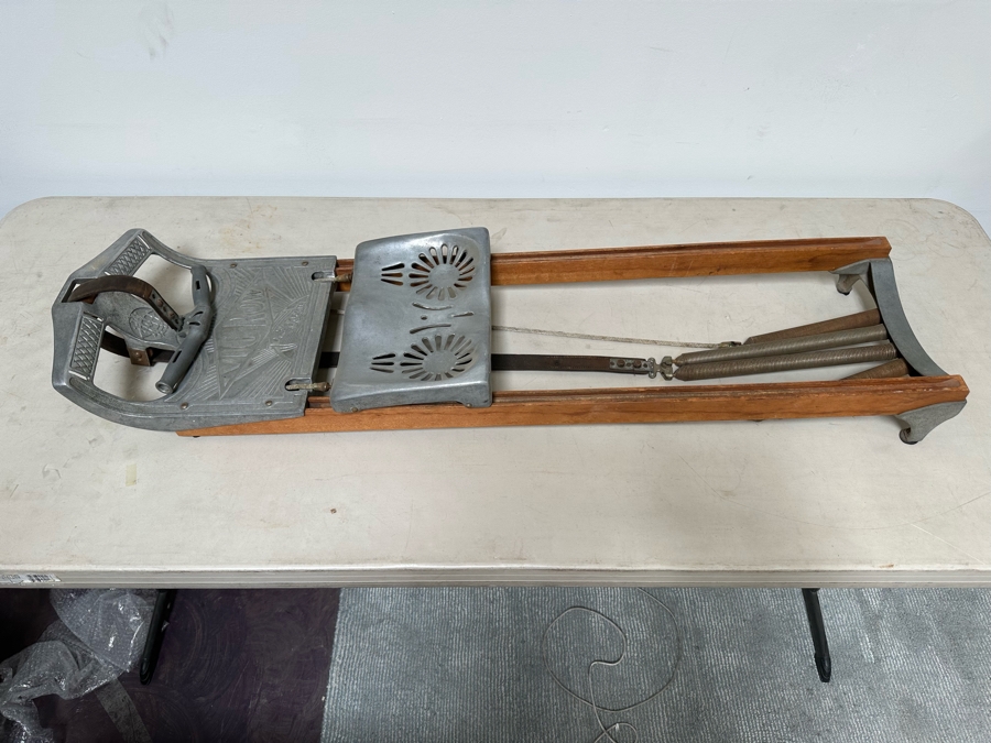 Vintage 1920/30s Vig-Row Rowing Exercise Machine 13W X 48D X 5H [Photo 4]