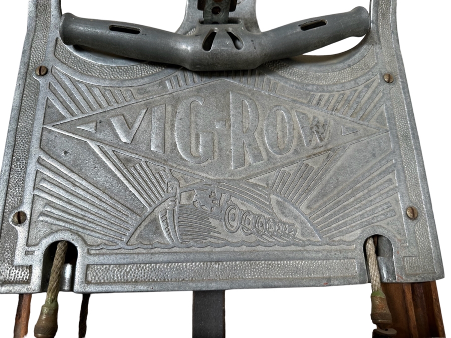 Vintage 1920/30s Vig-Row Rowing Exercise Machine 13W X 48D X 5H [Photo 3]