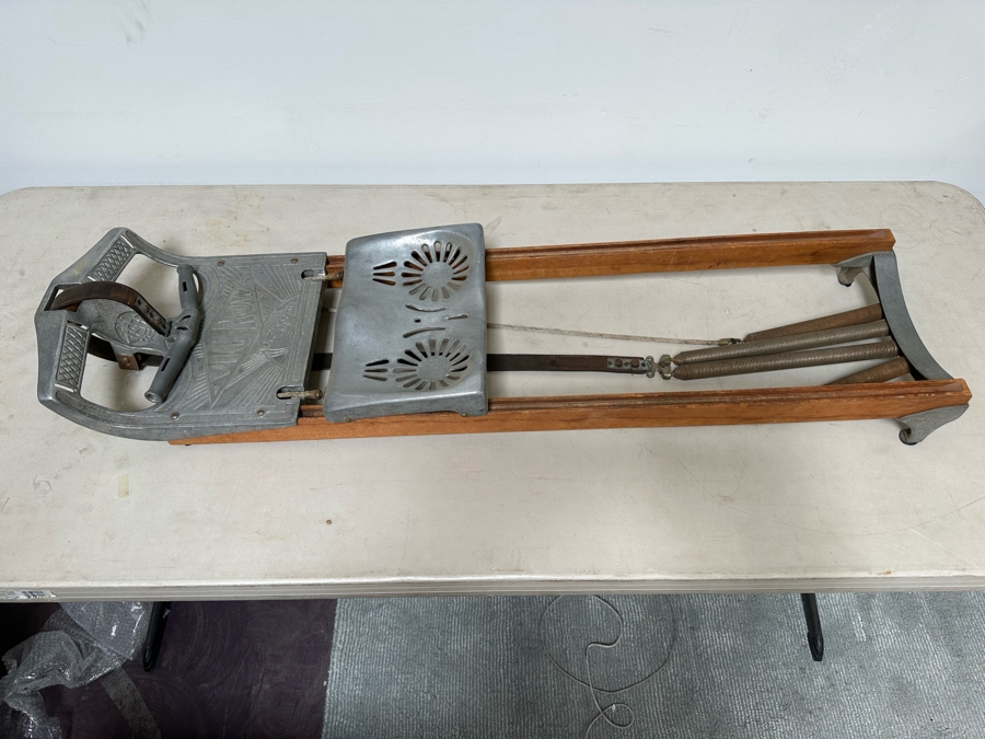 Vintage 1920/30s Vig-Row Rowing Exercise Machine 13W X 48D X 5H [Photo 5]