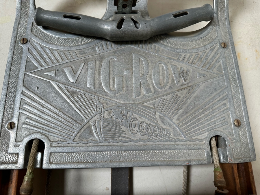 Vintage 1920/30s Vig-Row Rowing Exercise Machine 13W X 48D X 5H [Photo 6]