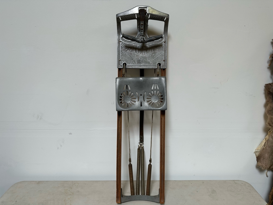 Vintage 1920/30s Vig-Row Rowing Exercise Machine 13W X 48D X 5H [Photo 17]
