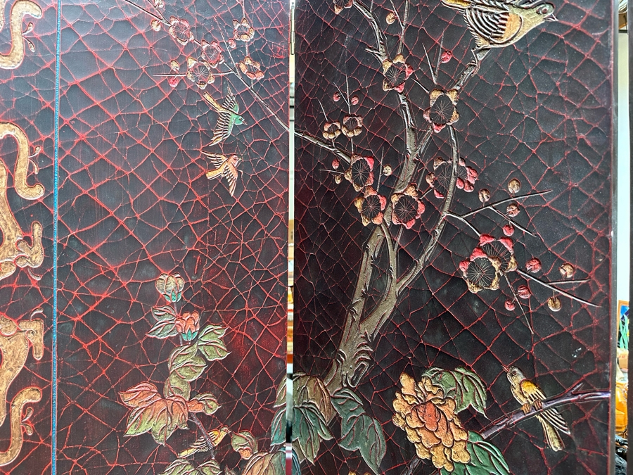 Massive 8-Panel Asian Room Divider Screen 12'W X 8'H [Photo 13]